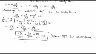 velocity potential function definition and derivation [upl. by Urba]