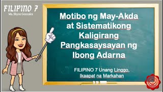 Week 1 Ikaapat na Markahan Motibo ng Mayakda at Kaligirang Kasaysayan ng Ibong Adarna [upl. by Patton651]