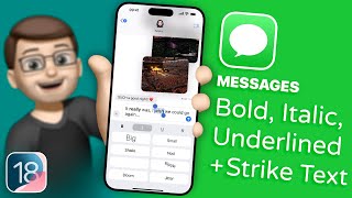 How to Customise Your iMessage Text with Bold Italics and More in iOS 18 [upl. by Klara]