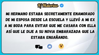 Mi hermano estaba SECRETAMENTE enamorado de MI ESPOSA desde la escuela y llevó a mi ex a mi boda [upl. by Arraet]