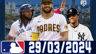 MLB RESUMEN JORNADA 2 En vivo Resultados 29 Marzo 2024 beisbol Grandes Ligas POSICIONES CALENDARIO [upl. by Arriec]