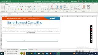 New Perspectives Excel 2019  Module 3 End of Module Project 1  Barrel Barnard Consulting [upl. by Etnomaj]