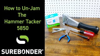 How To UnJam The 5850 Surebonder Hammer Tacker [upl. by Adamina]