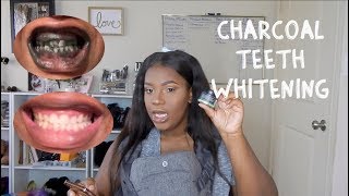 DOES IT WORK  CHARCOAL TEETH WHITENING POWDER [upl. by Oakie273]