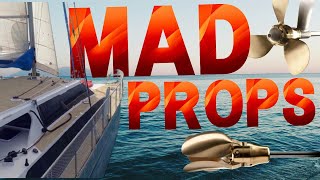 Mad Props  Flexofold Sailboat Propellers  3 Blade folding Prop  Sailing with the Jamess Ep 50 [upl. by Gold589]