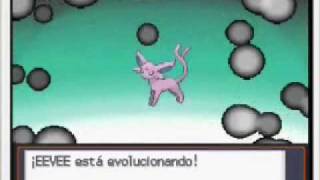 Pokemon Eevee evolves to Espeon [upl. by Pestana]