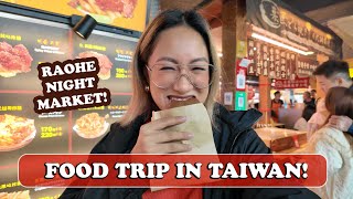 Food Trip in Taiwan Raohe Night Market  Laureen Uy [upl. by Eima353]