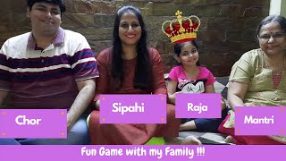 Raja Mantri Chor Sipahi Game  Fun Game with Family  Indoor Game  Easy games with Kids 😀 [upl. by Ahsas]