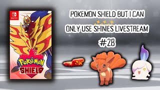 Motostoke Gym FULL ODDS shiny hunting  Pokemon Shield but I can only use SHINIES stream 28 [upl. by Oiramed]