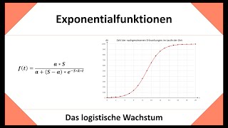 logistisches Wachstum allgemeine Formel und Beispielaufgabe eFunktion  Exponentialfunktion [upl. by Ioj797]