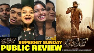 KGF Movie SUPERHIT SUNDAY Public Review  Yash Mouni Roy Srinidhi Shetty  Chapter 1 [upl. by Asira]