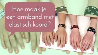 Sieraden maken met Kralenwinkel Online  Hoe maak je een armband met elastisch koord [upl. by Stockton]