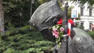 Monument to the 1944 Warsaw Uprising Warsaw [upl. by Ahtar]