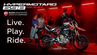 Ducati Hypermotard 698 Mono  Live Play Ride [upl. by Ronyar]