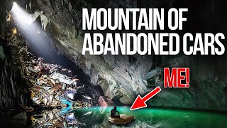 Mountain Of ABANDONED Cars Found In CAVE  Exploring The Cavern Of Lost Souls [upl. by Atikin]