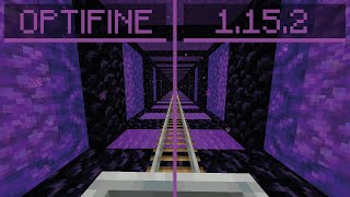 Minecraft Optifine 1152 vs Vanilla 1152 Performance Comparison [upl. by Michaela]