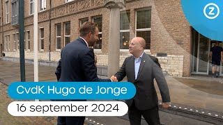 Nieuwe commissaris van de Koning Hugo de Jonge Denk nooit te klein over Zeeland [upl. by Primavera]