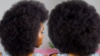 THE PERFECT AFRO TUTORIAL  4C NATURAL HAIR [upl. by Oijile]