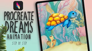 PROCREATE DREAMS TUTORIAL for Beginners  How To Animate on the iPad StepByStep [upl. by Bow]