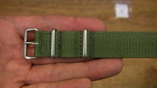 ZULUDIVER NATO G10 Watch Strap in Green [upl. by Aicssej]