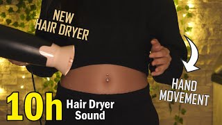 NEW Hair Dryer Sound with Relaxing Hand Movements ASMR [upl. by Wurst]