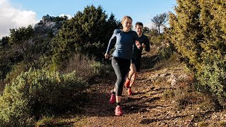 On Athletes Katie Schide and Germain Grangier – Tips on Downhill Running [upl. by Kcub]