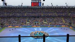 FinalOpening Ceremony UCL 20152016 Atletico Madrid VS Real Madrid  San Siro Milan [upl. by Lemrahc]