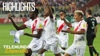 Highlights Perú 2 – Nueva Zelanda 0  Rumbo al Mundial 2018  Telemundo Deportes [upl. by Olegnaed]