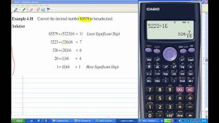 Convert Decimal to Hexadecimal by calculator WITHOUT BASEN conversionmp4 [upl. by Alodee586]