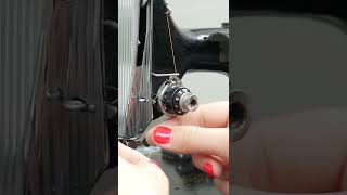 Learn how to thread vintage Singer sewing machine threading sewing sewingforbeginners [upl. by Jeffy]