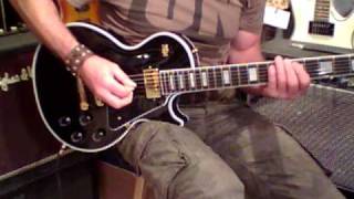 Gibson Les Paul Custom Stealth vs Gibson Les Paul Custom Classic  Crunch Kravitz [upl. by Phillipp]