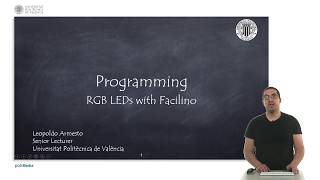 4774 IoT MOOC Part I Programming RGB LEDs with Facilino [upl. by Creedon185]