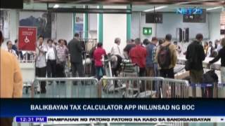 Balikbayan Tax Calculator app inilunsad ng BOC [upl. by Chavaree623]