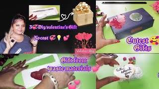 3 Diy Valentines Day Gifts 💕❣️💕 Your Loved Ones Will AppreciateNo Cost Gift 🎁💖ideas😉Simple Craft [upl. by Amerd]