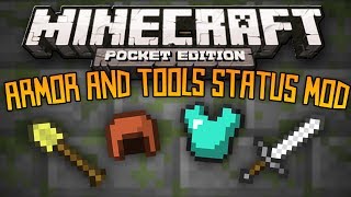 Armor amp Tools Status Mod  Minecraft Pocket Edition [upl. by Aikal306]