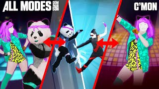 JUST DANCE COMPARISON  CMON ALL MODES [upl. by Ecneralc]