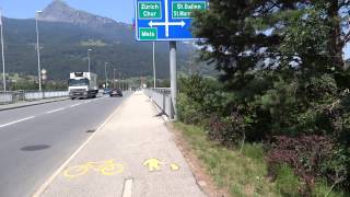 Walk along SwitzerlandLiechtenstein border [upl. by Aneetsyrk]