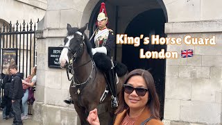 Adorable Kings Horse Guard  London 🇬🇧 uklife londonlife [upl. by Lati]