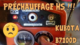 Plus de préchauffage sur le Kubota B7100D [upl. by Sidhu892]