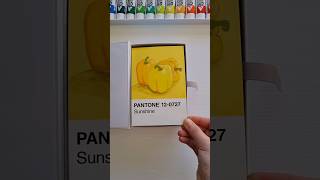 Cursed Vegetable 🫑 Pantone Card Painting Challenge Day 73100 [upl. by Ecneret]