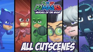 PJ Masks Heroes of the Night  Full Movie Cutscenes [upl. by Burch623]