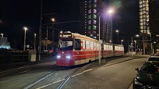 HTM tramlijn 12 Station Hollands Spoor  Goudenregenstraat  Remise Lijsterbes  BN GTL8 3143  2023 [upl. by Atsirtal19]