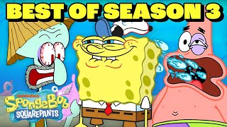 SpongeBob Season 3 Marathon 🧽  52 Minute Compilation  SpongeBobOfficial [upl. by Aerdnaxela]