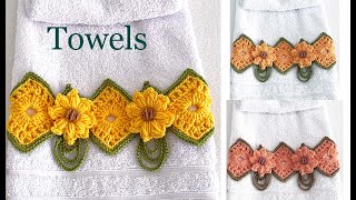 Como hacer TOALLAS DECORATIVAS para el Baño LINDO BONITO ELEGANTE a Crochet [upl. by Sivek]