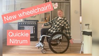 I GOT MY NEW WHEELCHAIR QUICKIE NITRUM 👩🏼‍🦽 [upl. by Coppins661]