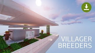 Minecraft VILLAGER BREEDERS  Transportation amp Population Control 1144115  Complete Design [upl. by Connelley]