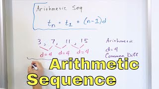 04 What is an Arithmetic Sequence  Part 1  Arithmetic Sequence Formula amp Examples [upl. by Erl]