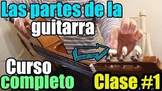 Clases de guitarra para principiantes 1 Las partes de la guitarra [upl. by Shimkus452]