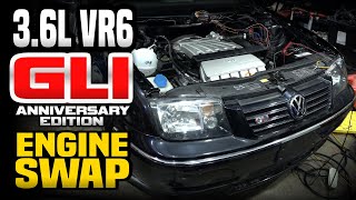 Can we get our 36L VR6 Swapped Jetta GLI to FIRE UP [upl. by Mordy]