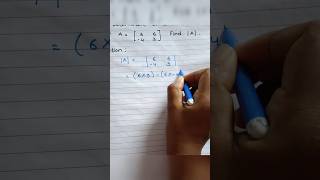 Determinant of A Matrix mathematics maths determinant [upl. by Nrol]